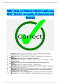 NRNP 6635-15 Week 6 Midterm Exam(May 2023) Walden University All Questions and Answers