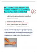 PN EXIT HESI Exam Questions And Answers Best Rated A&plus; Guaranteed Success New Update 2022-2023