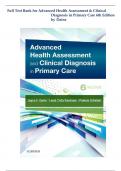 Full Test Bank for Advanced Health Assessment & Clinical Diagnosis in Primary Care 6th Edition by   Dains  (100% Correct Answers)