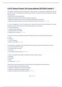 GACE Science Practice Test Exam solutions 2023&sol;2024 Graded A
