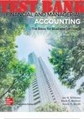 TEST BANK for Financial & Managerial Accounting, 20th Edition By Jan Williams, Mark Bettner and Kevin Smith. ISBN13: 9781264445240 (Complete 26 Chapters)