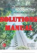 Financial & Managerial Accounting, The Basis for Business Decisions. 20th Edition By Jan Williams, Mark Bettner and Kevin Smith. (All 26 Chapters)_SOLUTIONS MANUAL._(GET DOWNLOAD LINK +  EXCEL WORK SOLUTIONS) 