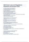 QAC Exam Laws and Regulations Questions and Answers 2023