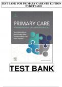 TEST BANK FOR PRIMARY CARE : A COLLABORATIVE PRACTICE,6TH EDITION BY BUTTARO.ISBN-13: 978-0323570152