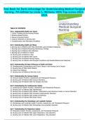 Test Bank for Davis Advantage for Understanding Medical-Surgical Nursing&comma; 7th Edition by Linda S&period; Williams