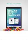 Practical Business Math Procedures 13Th Ed by Jeffrey Slater  - Test Bank