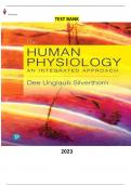 Test Bank - Human Physiology: An Integrated Approach 8th Edition by Dee Unglaub Silverthorn - Complete, Elaborated and Latest Test Bank. ALL Chapters(1-26) Included and Updated for 2024.