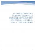 Advanced Practice Nursing Essentials For Role Development 4th Edition Complete Guide