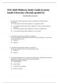 NSG 6020 Midterm Exam Guide (Latest):  South University (Already graded A) NSG 6020 Midterm Exam Guide