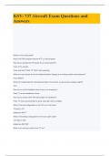 KSV&colon; 737 Aircraft Exam Questions and Answers