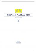 NRNP 6645 Final Exam 2022/23 