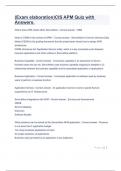 &lpar;Exam elaboration&rpar;CIS APM Quiz with Answers&period;