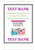 TEST BANK Wong's Essentials of Pediatric Nursing 11th Edition by Marilyn J. Hockenberry