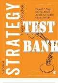 Strategy 3rd Edition Theory and Practice by Stewart R Clegg; Jochen Schweitzer, Andrea Whittle, Christos Pitelis. TEST BANK