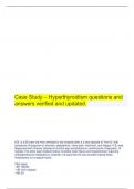  Case Study – Hyperthyroidism questions and answers verified and updated.