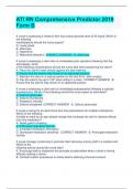 ATI RN Comprehensive Predictor 2019 Form B