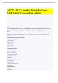 ACCCOB1 Accounting Principles Exam Study Guide &vert; Guaranteed success