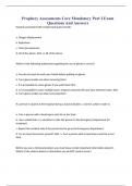 Prophecy Assessments Core Mandatory Part I Exam Questions And Answers
