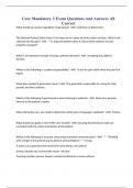 Core Mandatory 2 Exam Questions And Answers All Correct