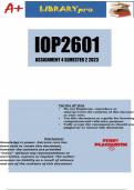  IOP2601 Assignment BUNDLE 2023