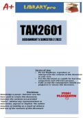 TAX2601 Assignment 5 (DETAILED ANSWERS) Semester 2 2022