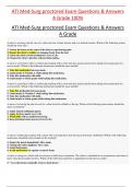 ATI Med-Surg proctored Exam Questions & Answers A Grade 100&percnt;