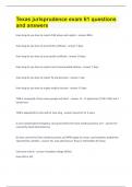 Texas jurisprudence exam &vert;61 questions and answers&period;