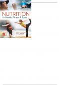 Nutrition for Health, Fitness and Sport 11th Edition by Melvin Williams - Test Bank