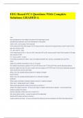 EEG Board FC1 Questions With Complete Solutions GRADED A
