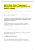 WAPS SSgt- Career Progression -Leadership levels exam questions with correct answers&period;