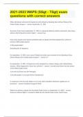 2021-2023 WAPS &lpar;SSgt - TSgt&rpar; exam questions with correct answers&period;
