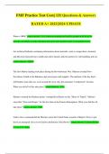 FMF Practice Test Core&vert; 131 Questions & Answers RATED A&plus; 2023&vert;2024 UPDATE