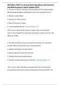 OB FINAL STACK 14 Actual Exam Questions and Answers &lpar;Verified Answers&rpar; Latest Update 2023
