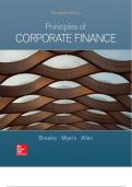 Principles of Corporate Finance 13Th Ed by Richard Brealey  - Test Bank