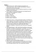 Study Guide for Test 1 in Approaches to Psychotherapy