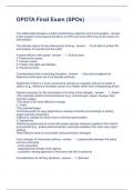 OPOTA Final Exam &lpar;SPOs&rpar; Questions and Answers 2023