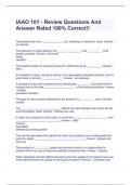 IAAO 101 - Review Questions And Answer Rated 100% Correct!!