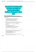 Test Bank for Fundamental Concepts and Skills for Nursing 6th Edition Williams-all chapters-2023-2024