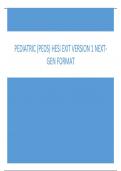 Pediatric (PEDS) Hesi Exit Version 1 Next-Gen Format 2023