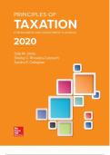 Principles of Taxation 2020 23rd Ed by Sally Jones  - Test Bank