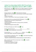 Autism Core Knowledge (QABA ABAT Exam Study Slides) (Part 1) Questions Answers 100% verified