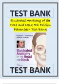 Test Bank For Illustrated Anatomy of the Head and Neck 5th Edition Fehrenbach Latest Review 2023 Practice Questions and Answers, 100% Correct with Explanations, Highly Recommended, Download to Score A+