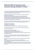 HESI Exit RN V3 Questions And Answers Already Graded To Pass&excl;&excl;