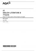 AQA A LEVEL ENGLISH LITERATURE A PAPER 1A 2023 MARK SCHEME (7716/1A: Literary genres: Drama: Aspects of tragedy)