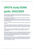 OPOTA study EXAM  guide. 2023/2024