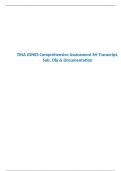 TINA JONES Comprehensive Assessment SH Transcript&comma; Sub&comma; Obj & Documentation