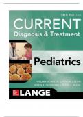 CURRENT Diagnosis and Treatment Pediatrics 24th Edition Hay Levin TEST BANK