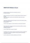 NRNP 6675 Midterm Exam Latest Update (A+ GRADED 100% VERIFIED)