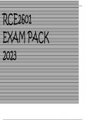 RCE2601 EXAM PACK 2023