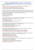 NCLEX COMPREHENSIVE EXAM 1 AND EXAM 2